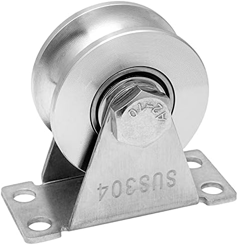 SHINICO Cable Pulley Wheel Stainless Steel, Duplex Bearings, Rope Pulley for Pulley System, Gym Equipment, Sliding Gate, 1 Pack