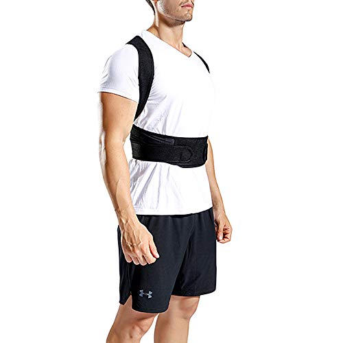 Miaoao Homens Mulheres Posture Corrector Voltar Suporte Brace Ajustável Elastic Straps Ombro Suporte