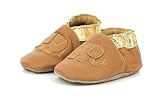 Cuir Robeez Garçon Fille Cute Elefant Chausson, Camel, 23 EU