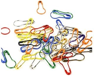 300 Pcs Small Calabash Pins Assorted,Safety Pin,10 Colors 20mm Metal Gourd Pin, Pear Shaped Metal Gourd Pin, Clothing Tag Pins, DIY Clothing Craft Making, Knitting Stitch Mark with Storage Case