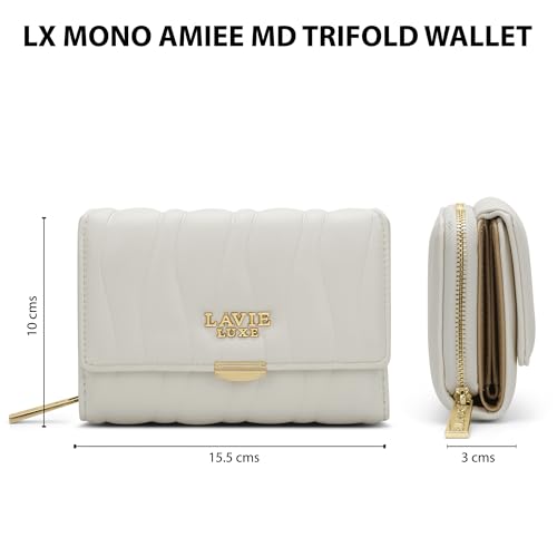 Image of Lavie Luxe Women's Lucie Emboss Medium Trifold Wallet | Gift for Women