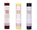 Crystal Journey Reiki Charged Herbal Magic Pillar Candle with Inspirational Labels - Bundle of 3 (Motivation, Positive Energy, Protection) Each 7"x1.5"