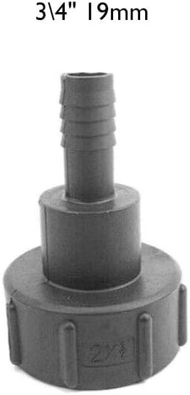 Funitric 1000L IBC Water Tote Tank Adaptor Hose Tail Fitting Tool Coarse Thread 3/4" (19mm)