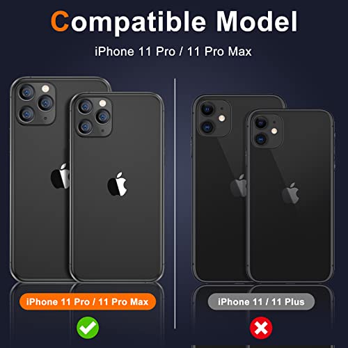 Uniqueme Camera Lens Protector Compatible With Iphone 11 Pro/Iphone 11 Pro Max Tempered Glass,[Not For Iphone 11] Easy Install 9H Hardness Hd Clear [ 2 Pack] #TOP5