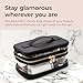Beautifect Vanity Bag - Clear Toiletry Bag With Vegan Leather Exterior - Signature Zip Finishes & Luxury Faux Suede Lining - Clear Travel Bag for Beauty Tools & Essentials