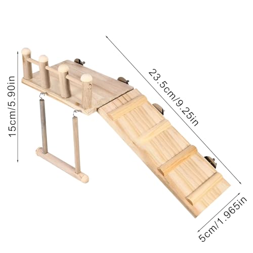 Perchoir pour perroquets avec balançoire pour cages d'inséparables - 6