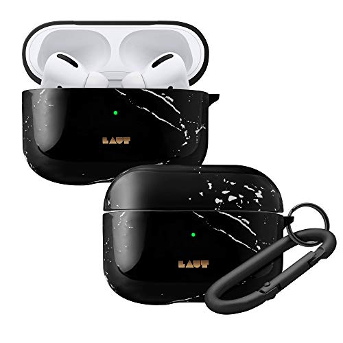 LAUT AirPods Pro �P�[�X HUEX ELEMENT MARBLE BLACK L_APP_HXE_MB 2.7×8.1×12.8cm