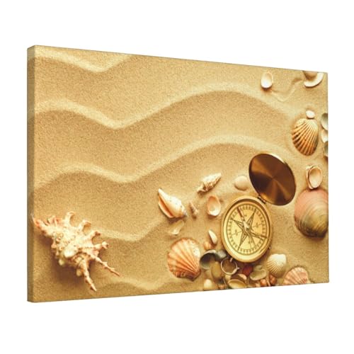 Toile murale moderne plage et mer : affiche d'art chic pour chambre