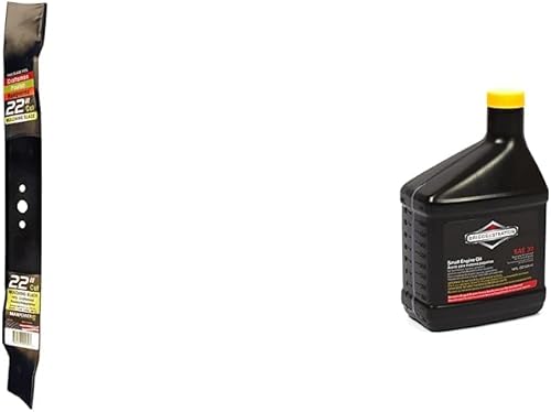 Maxpower 331731B - Cuchilla para corte de 22 pulgadas PoulanHusqvarnaCraftsman reemplaza 141114, 157101, 406713, 406713X431, 532141114, 532406713 y