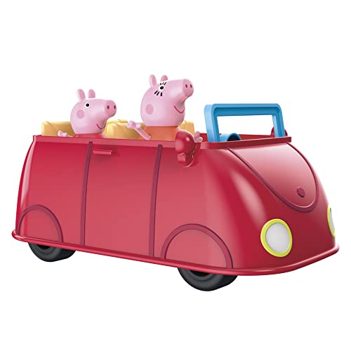 Nerf Peppa Pig Peppa’s Adventures Voiture Rouge familiale, Jouet préscolaire avec Phrases et Effets sonores, dès 3 Ans unisex - Multicolore