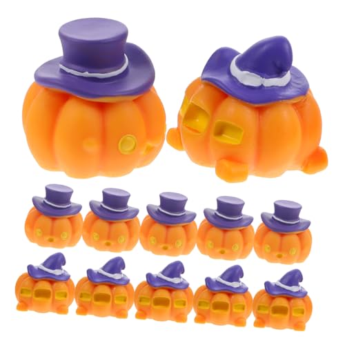 Toddmomy 12個ハロウィン デコレーション 南瓜オーナメント 樹脂製 小物置き