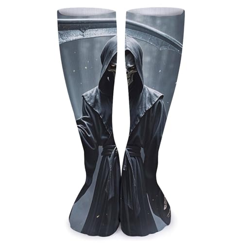 GHBNK Grim Reaper Crew Chaussettes de sport douces et respirantes pour l'hiver chaud pour homme et femme
