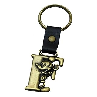 UPC 077764100062 product image for Mickey Mouse Letter F Disney Brass Keychain (B00FQS0X3A) | upcitemdb.com