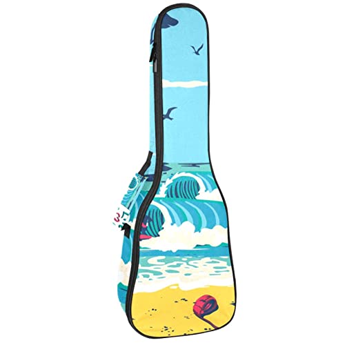 Sac à dos pour ukulélé de concert rembourré pour vos sorties plage