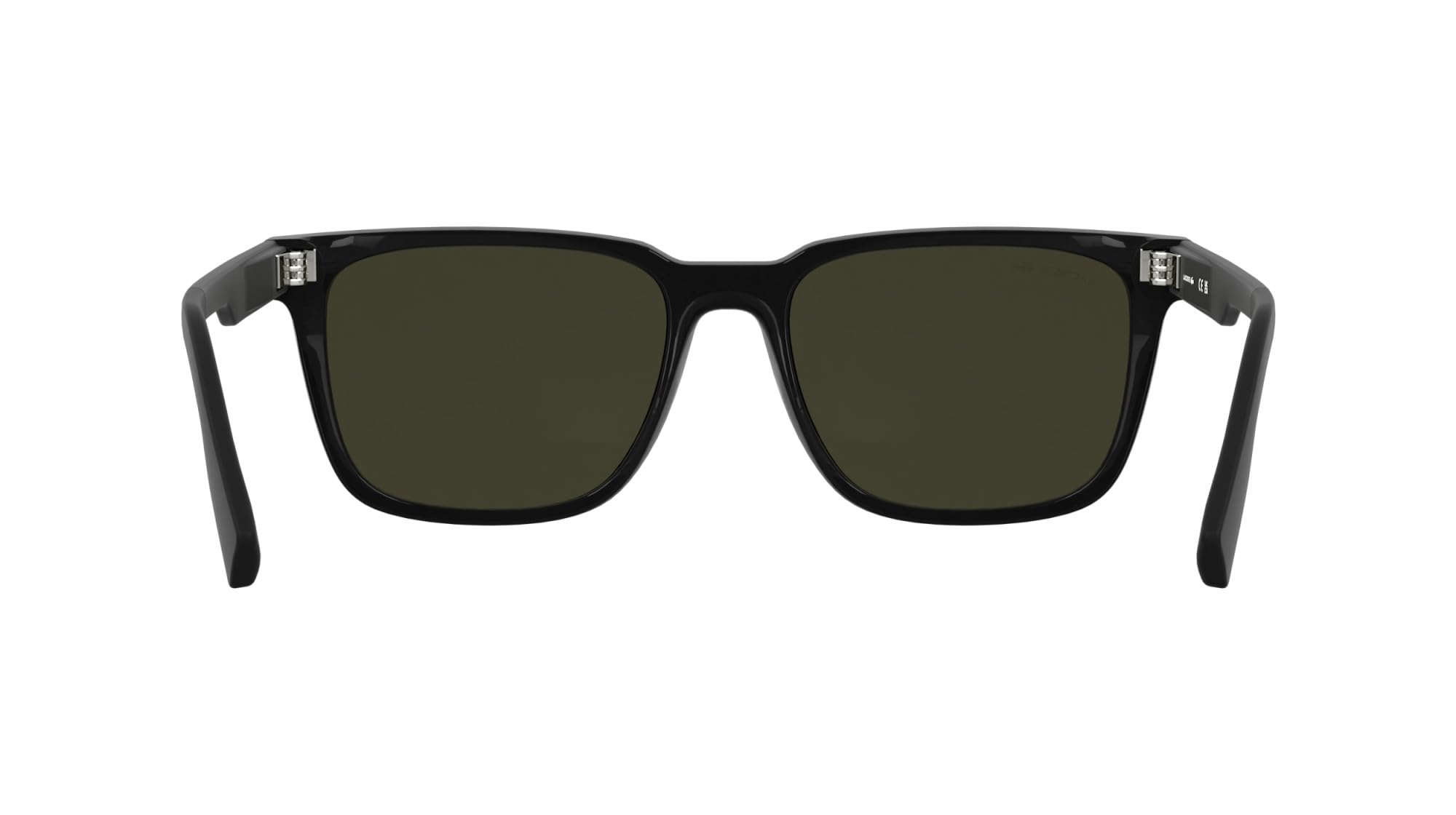 Lacoste Gafas de sol para hombre L6077S, color negro con lente de espejo azul