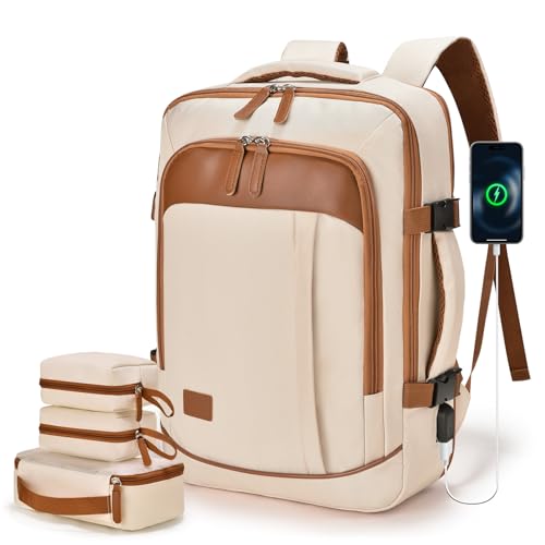 SUCIKORIO 40x30x10cm Lufthansa Expandable 5cm To 40x30x15cm British Airways Travel Backpack Underseat Cabin Bag Carry On Hand Luggage With Wet Bag & 3 Small Bags Waterproof 15.6inch Laptop Rucksack
