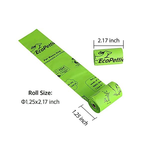 EcoPettie Pet Waste Bags Compostable – Dog Poop Bags Biodegradable – Dog Waste Bags Super Thick – Poop Bags for Dogs 8 Rolls 80 Counts – OK-compost and EN13432 Certified as 100% Biodegradable EcoPettie Pet Waste Bags Compostable – Dog Poop Bags Biodegradable – Dog Waste Bags Super Thick – Poop Bags for Dogs 8 Rolls 80 Counts – OK-compost and EN13432 Certified as 100% Biodegradable