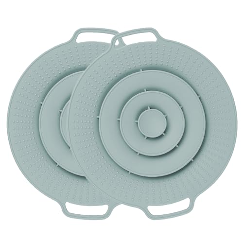 Couvercle anti-débordement en silicone, Couvercle en silicone anti-déversement pour trop-plein - Haute température - Anti-ébullition - Pour poêles,...