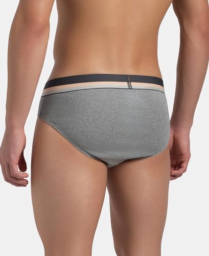 Image of Jockey FP02 Men's Super Combed Cotton Rib Solid Brief with Ultrasoft Waistband (Pack of 2)