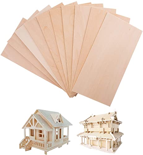 SAVITA 10 Piezas 200x100x1.5mm Hojas de Madera, Piezas de Madera Contrachapada Fina...