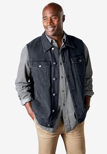 Liberty Blues by KingSize Men's Big & Tall Denim Vest4