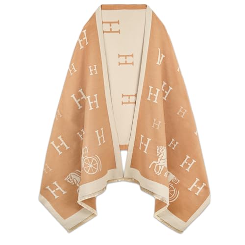 EXTREE Silk Pashmina Shawl for Women - Wrap Poncho Cape