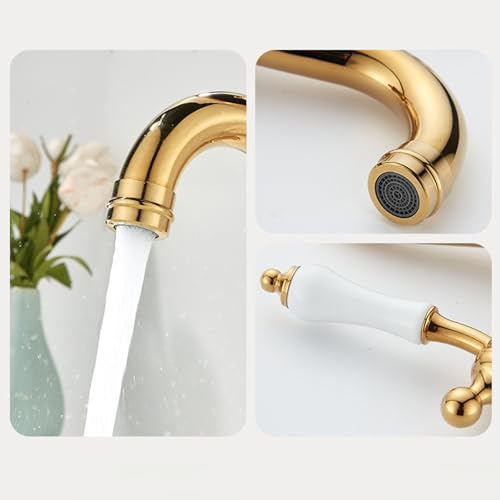 Mitigeur vintage de salle de bains pour vasque rétro et ambiance authentique - 7
