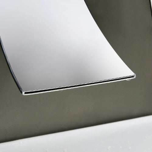 Lightinthebox Widespread Waterfall Bathtub Mixer Taps Bath Shower Faucets Single Handle Two Holes Wall Mount Curve Spout Bathroom Sink Faucets Vessel Sink Vanity Faucets Lavatory Plumbing Fixtures