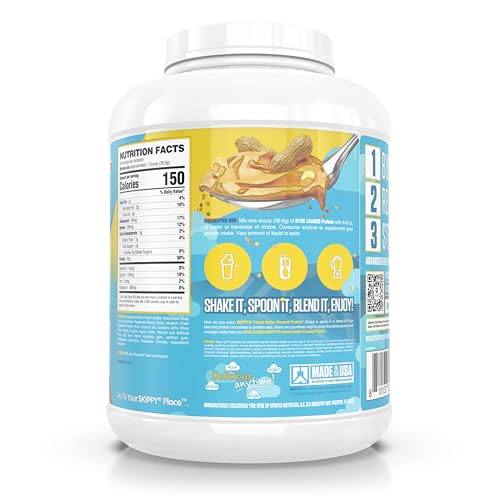 Image of RYSE Loaded Protein Powder - Skippy Peanut Butter - 25g Whey Protein Isolate & Concentrate with Prebiotic Fiber & MCTs - Low Carb, Low Sugar, Digestive-Friendly - 54 Servings / 4 lb Tub