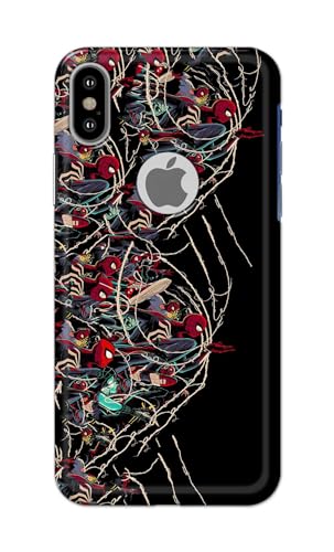 Image of PRINTFIDAA Printed Hard Back Cover Case for Apple iPhone X | iPhone 10 | iPhone Xs | iPhone 10s Logo View Back Cover (Famous Cartoon Character) -112