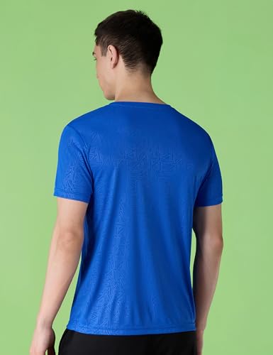 Image of Amazon Brand - Symbol Men's Active /Sports Tonal Printed T-Shirt | Round Neck | Regular Fit (Available in Plus Sizes)