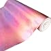 ZAIONE 8” x 53” (21cm x 135cm) Roll Colorful Hologram Mirrored Vinyl Fabric Metallic Holographic Faux PU Leather Bows for Shoes Bag Sewing Patchwork DIY Bow Craft Applique(Pink)