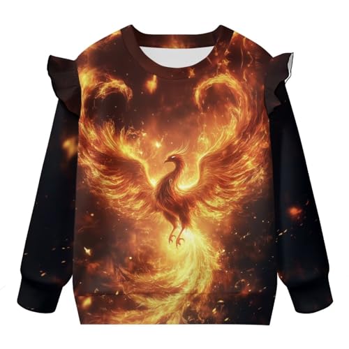 Sweatshirt for Toddler Girls 1T-8T Kids Graphic Long Sleeve Crew Neck Sweatshirts Shirt4