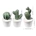 LCCL Juego de 3 Mini Plantas Artificiales para Decoración del Hogar (Cactus...