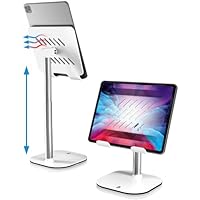 COOPER TabHolder, 7-10\" Height Adjustable Tablet Stand, Premium iPad Stand for Desk, 270° Tilt Portable Monitor Holder for 15.6-17\" Displays, for All iPad, Kindle, Surface, Samsung Tablets