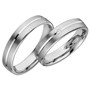 JC zilver trouwringen 925 sterling trouwringen S049 (prijs per paar)