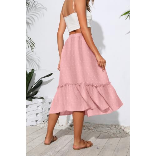 Image of Witsmile High Waist Tiered Skirts for Women Flowy Skirts for Women Long Length with Pockets 2026 Fashion Trendy