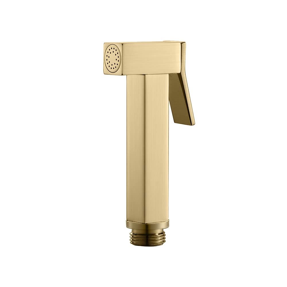Kit pulvérisateur de toilette or brossé pour une hygiène moderne et esthétique de salle de bain