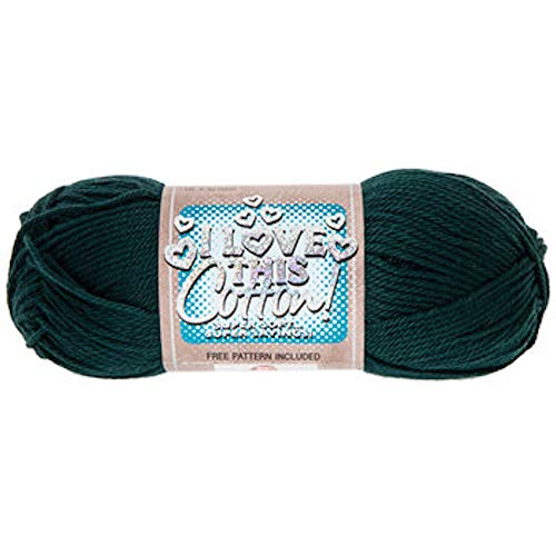 I Love This Cotton Verde bosque hilo de algodón para ganchillo 99.2g 2