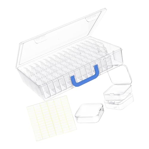 Mallette de rangement transparente 60 boîtes haute densité