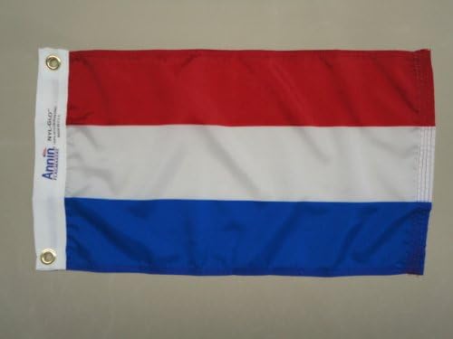 12"x18" Thin Red & Blue Line Flag - Super Polyester, Grommets, For Boat, Car, Display