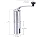 Manual Coffee Grinder, Brushed Stainless Steel Hand Crank Mill, Adjustable Ceramic Burr Mill for Precision Brewing - Perfect for Traveling