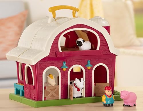 Image of Battat- Big Red Barn, Animal Farm Playset - Learning Toy for Toddlers - Large Farm Playset (13.5 inch x 9 inchx 12 inch) - 18 Months +