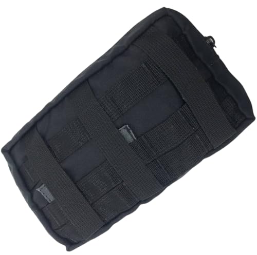 Bolso Molle Tático Modular para Colete Peito 15x23cm Preto Cordilheira Sport