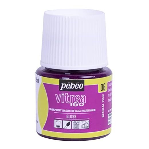 Pebeo Vitrea 160 - Pintura para cristal, color rosa bengala