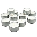 Stonebriar Bulk 50 Pack Unscented Smokeless Long Tea Light Candles with 8 Hour Extended Burn Time, White, 50 Count - Image 3
