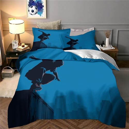 Housse de couette tropicale microfibre King | Parure de lit haute densité - 6