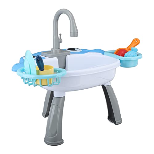 Hamwesh Kids Electric Fishing Pond, Colorful Counting Fish Water Table for Toddlers 1-3, Sensory Water Table Toys with Fishing Rods and 17 Accessories for Boys Girls Birthday Gifts (#2) - Image 3
