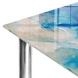 Glastischplatte 100x60 cm | Geschliffene Kanten | Dicke 4 mm