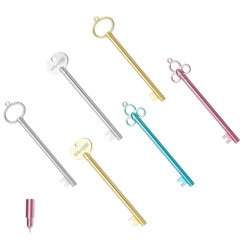 24 Piezas Bolígrafo en Forma de Llave Bolígrafo de Gel con Forma para llaves vintage Bolígrafos de Gel Creativos para Oficina, Papelería, Material Escolar